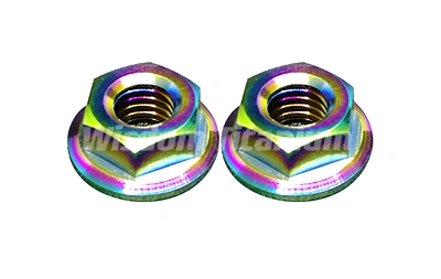 titanium hex flange nut